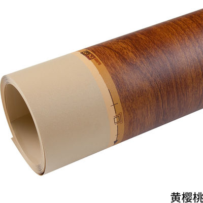 Wood Grain Vinyl PVC Sheet Laminate Covering For Table Top Furniture Cabinets