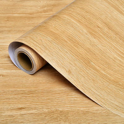 50m Length Non Self Adhesive Wood Grain PVC Film for Furniture Decoration