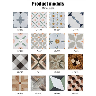 Self-Adhesive PVC Square Floor with 400mm*400mm Size and 1.5mm Thickness for Indoor Use