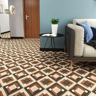 Check Pattern PVC Vinyl Flooring Self Adhesive Peel and Stick 400mm*400mm Size 1.5mm Thickness