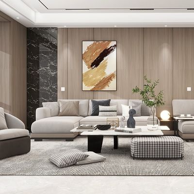 Waterproof Soundproof PVC Wall Panel 3D Decorative Panel 1220*2440*5mm for Modern Interior Design