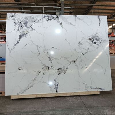 Factory Supply 1220*2400 Modern PVC Wall Panel Carbon Crystal Modern Marble-patterned Carbon Fiber Wall Panel for Villas Hotels
