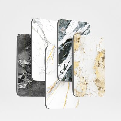 High Quality Indoor Homey Decoration Coating PVC Marble Sheet Carbon Fiber Wall Panel  for Living Room Use High Quality