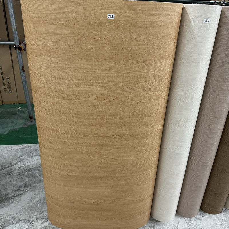 Wood Texture Pvc Self Adhesive Foils Embossed Self Adhesive PVC Film For Office Decoration