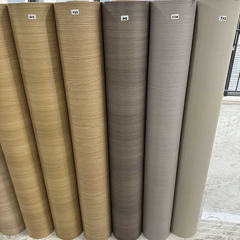 120m Liner Paper Self Adhesive PVC Film in Wooden/Marble/Cloth/Metal/Solid Color with Matt Embossed Surface
