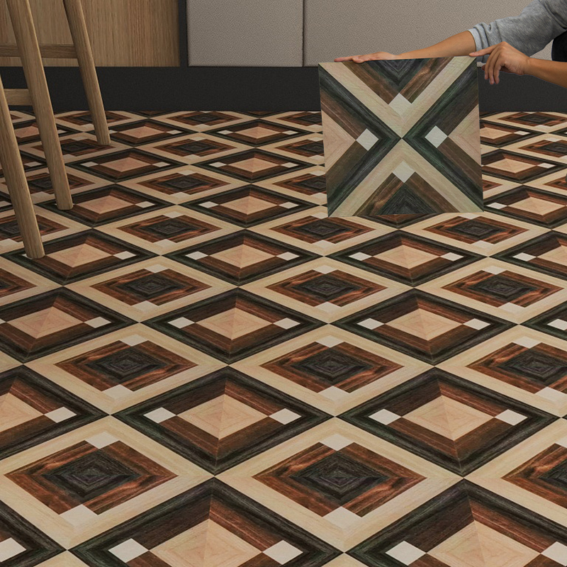 Check Pattern PVC Vinyl Flooring Self Adhesive Peel and Stick 400mm*400mm Size 1.5mm Thickness