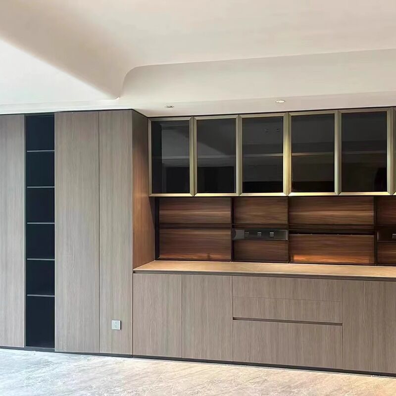 Waterproof Soundproof PVC Wall Panel and Woodgrain Vinyl Film in 1220*2440*5mm for Modern Interior Decor