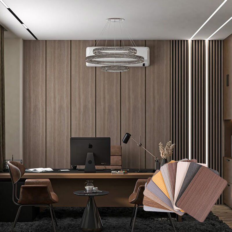 OEM Custom Size Fire Resistant Waterproof Indoor Modern 3D Wood Plastic Sheet Composite Wooden Wall Panels Interior Decoration