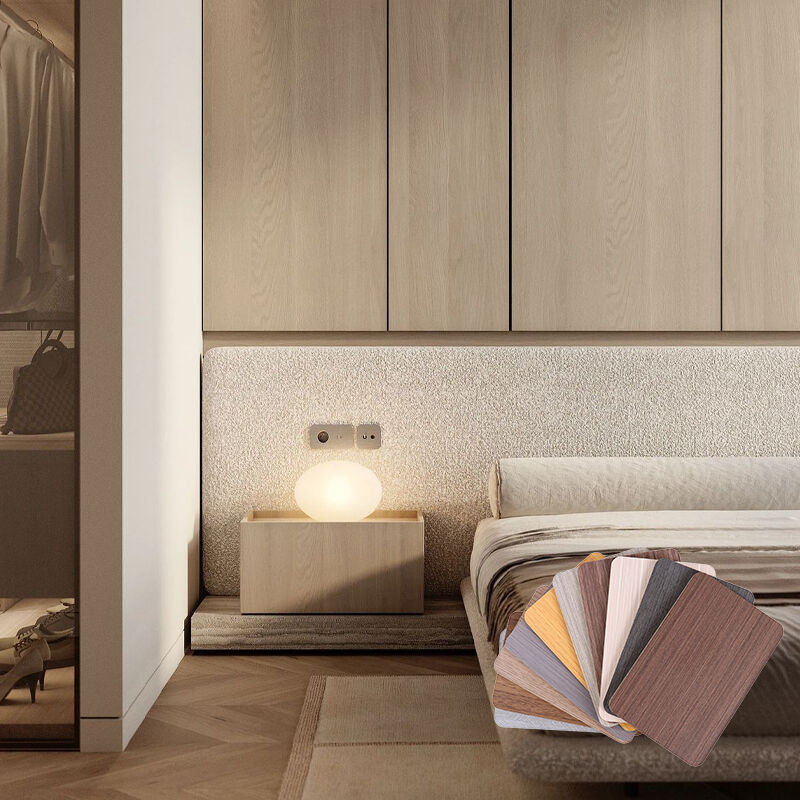 Custom Various Wooden Texture Designs Bamboo Charcoal Wood Veneer Carbon Crystal Fiber Co-Extrusion Wall Panel & Board