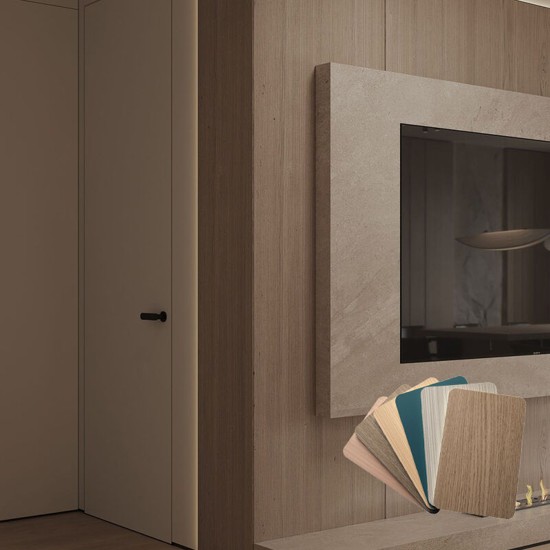 LANFENG Modern Eco-friendly PVC Wood Plastic Composite Waterproof Fireproof Soundproof Heat Living Room Bedroom Dining