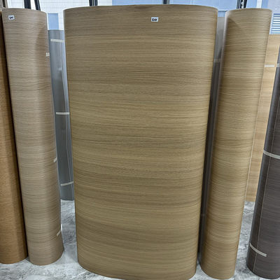 Dekorative wasserdichte selbstklebende Folie Holzkorn PVC Decken Vakuumlaminierungsfolie für Möbel