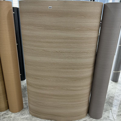 Wood Grain Pvc Film For Furniture , Self Adhesive PVC Film Marble Solid Color For Home Office