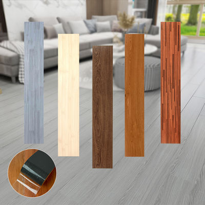 1.5mm Thick 152.4*914.4mm Waterproof Self-Adhesive Vinyl Flooring Stickers with 3 Years Warranty