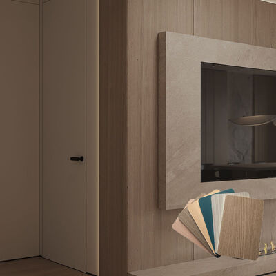 LANFENG Moderno Eco-friendly PVC Legno Plastica Composito Impermeabile Ignifero insonorizzante Calore Soggiorno Camera da letto Sala da pranzo