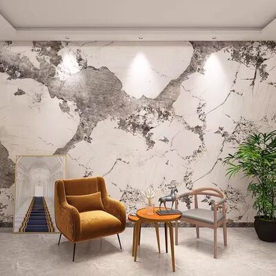 High Quality Indoor Homey Decoration Coating PVC Marble Sheet Carbon Fiber Wall Panel  for Living Room Use High Quality